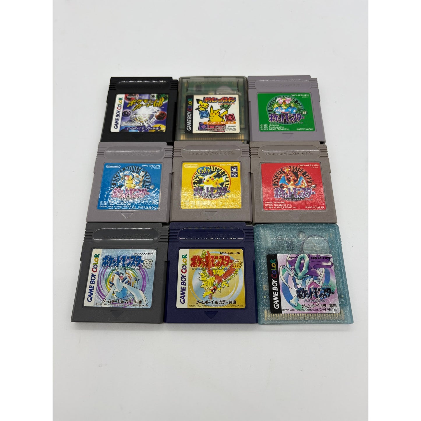 Lot of (9) Gameboy Pokemon Game Collection - Japanese Import