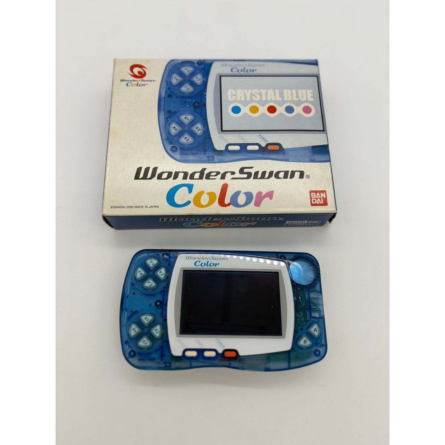 Bandai WonderSwan Color Console CIB - Transparent Blue