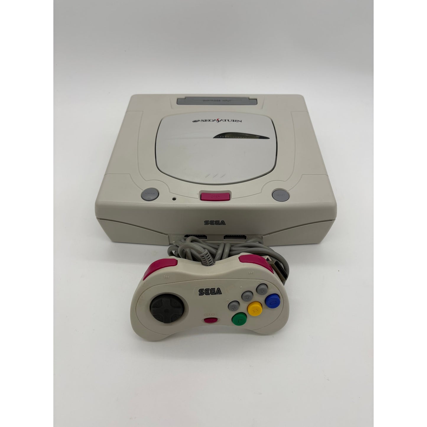 White Sega Saturn Console - Japanese Import