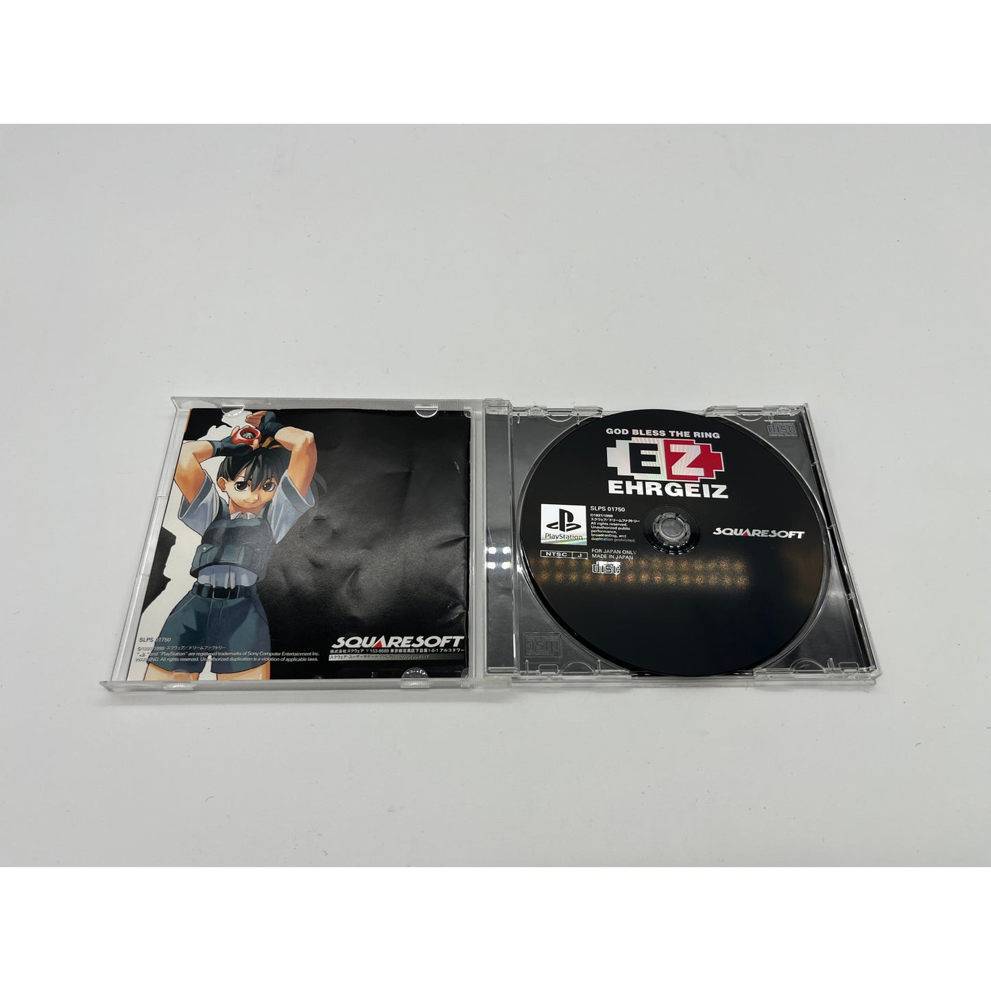 CIB Ehrgeiz: God Bless The Ring Game for Sony PlayStation 1 PS1 - NTSC-J