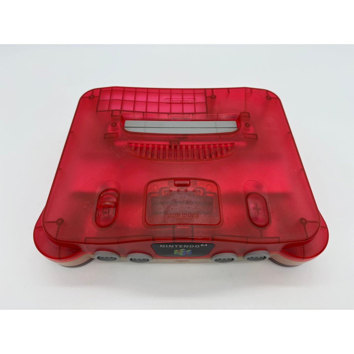 Clear Red Watermelon Nintendo 64 Console - Region Free