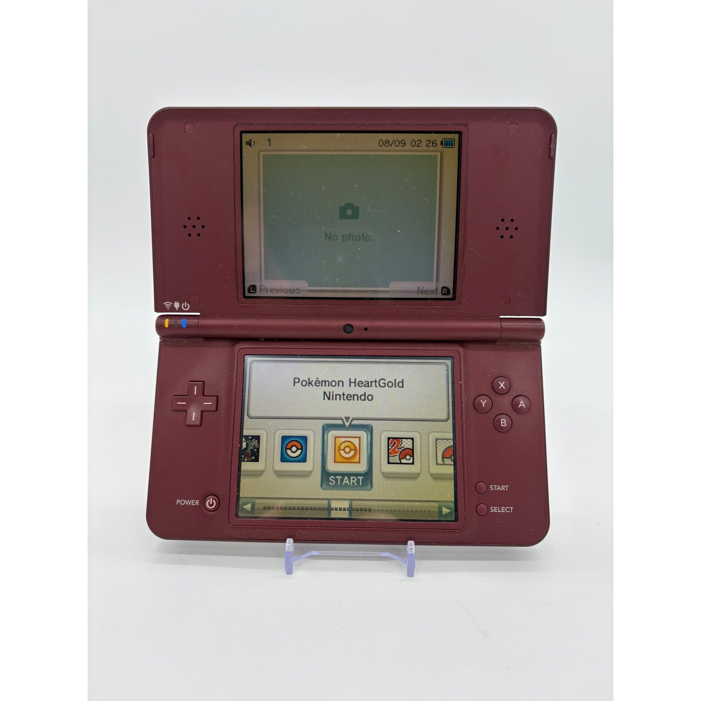 Maroon Nintendo DSi XL/LL - TWiLight Menu++ - See Description