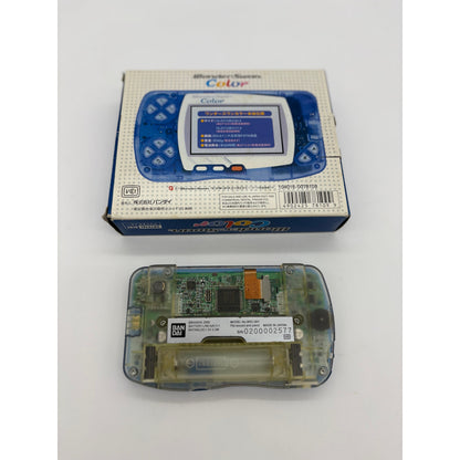 Bandai WonderSwan Color Console CIB - Transparent Blue