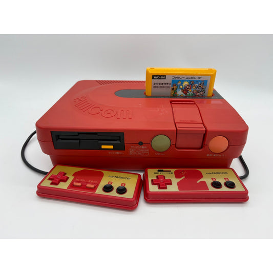 Sharp Twin Famicom NES Console AN-500R w/Super Mario Game