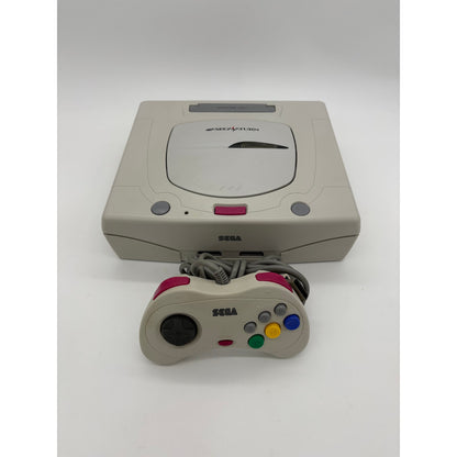 White Sega Saturn Console - Japanese Import