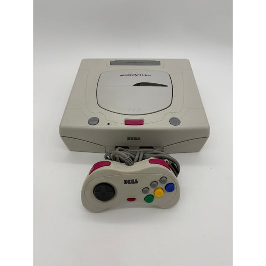 White Sega Saturn Console - Japanese Import