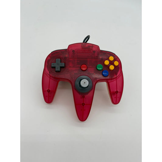 OEM Red Watermelon Ice Nintendo 64 N64 Controller - Good Stick