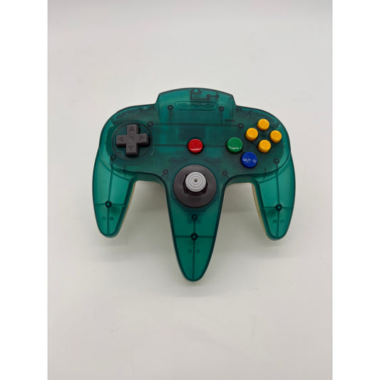 OEM Ice Blue Clear Nintendo 64 N64 Controller - Good Stick