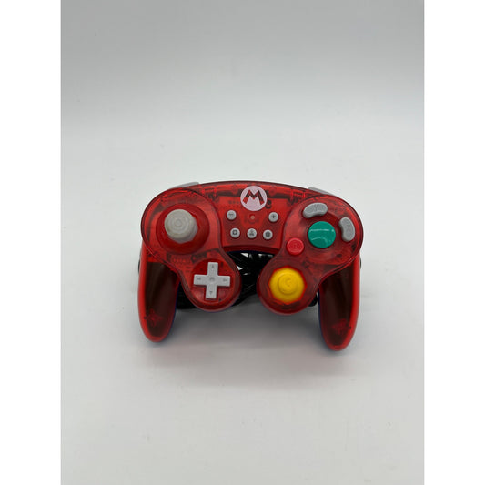 Wired Hori Translucent Red Mario Battle Pad Controller for Nintendo Switch
