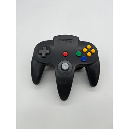 OEM Black Gray Nintendo 64 N64 Controller - Good Stick