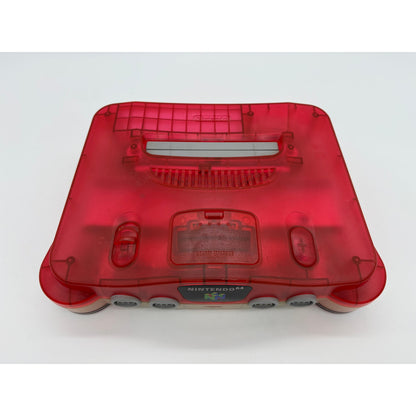 Clear Red Watermelon Nintendo 64 Console - Region Free