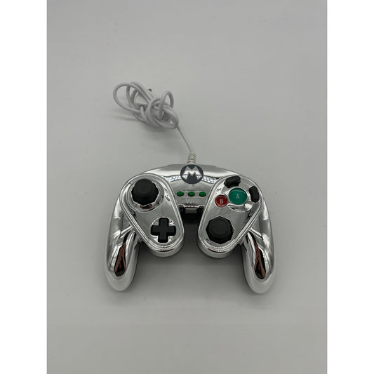PDP Silver Mario Nintendo Gamecube Style Controller for Wii